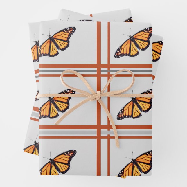Monarchschmetterling Geschenkpapier Set (Beispiel)