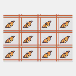 Monarchschmetterling Geschenkpapier Set