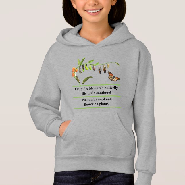 Monarchschmetterling Hoodie (Vorderseite)