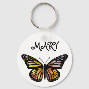 Monarchschmetterling in Aquarellfarben - IHN Schlüsselanhänger