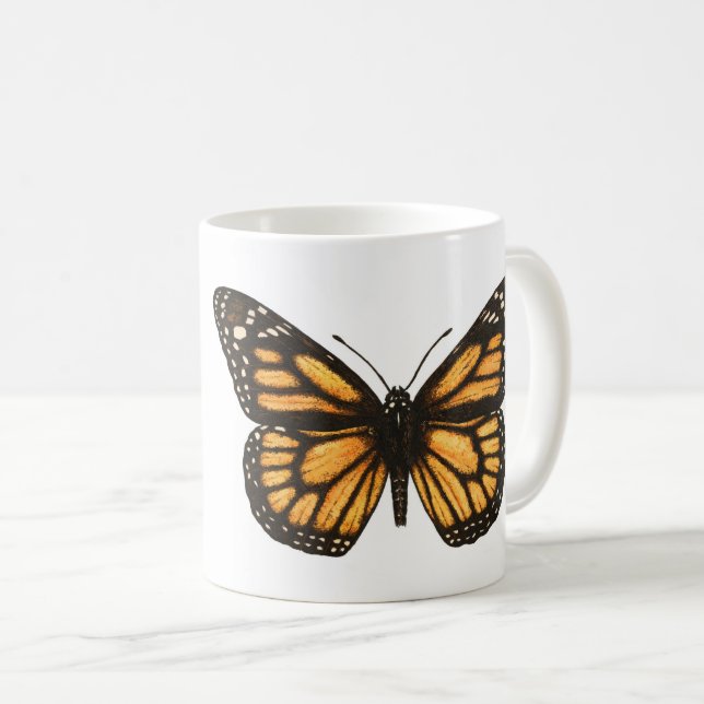Monarchschmetterling Kaffeetasse (VorderseiteRechts)
