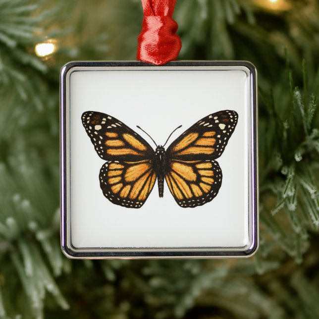 Monarchschmetterling Ornament Aus Metall (Baum)