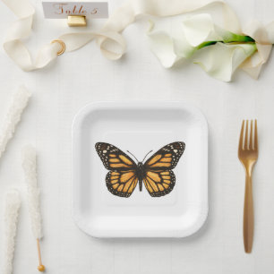Monarchschmetterling Pappteller