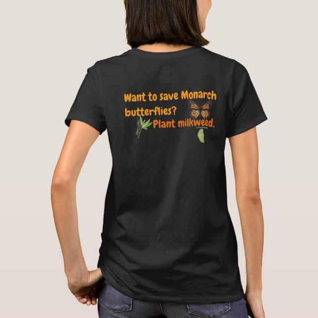 Monarchschmetterling T-Shirt (Rückseite)