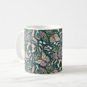 Monarchschmetterling, tierischer Druck 3 Kaffeetasse