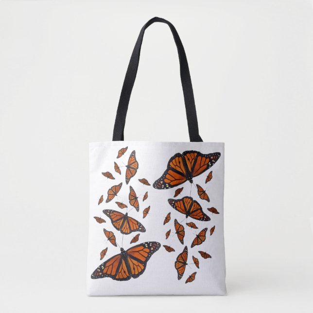 Monarchschmetterling über die Drucktasche Tasche (Vorderseite)