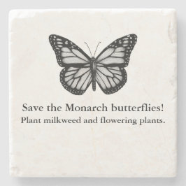 Monarchschmetterling-Untersetzer Steinuntersetzer