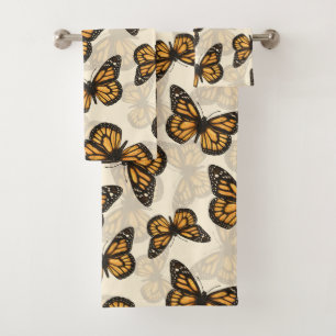 Monarchschmetterlinge Badhandtuch Set