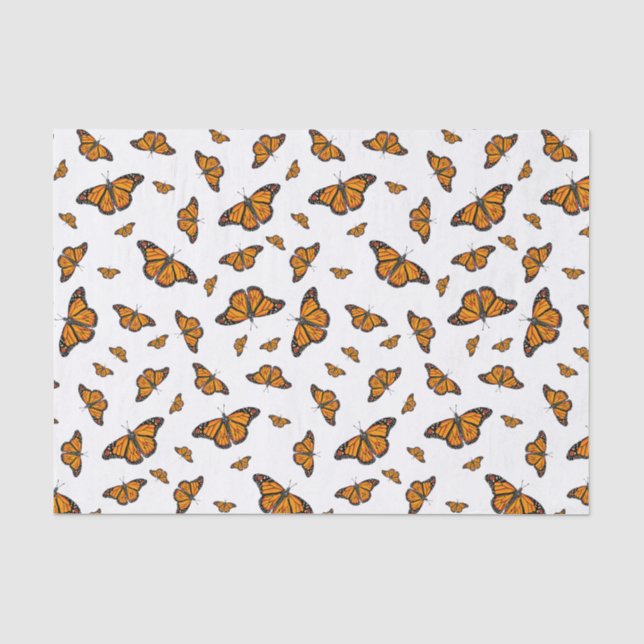 Monarchschmetterlinge Seidenpapier (Vorderseite)