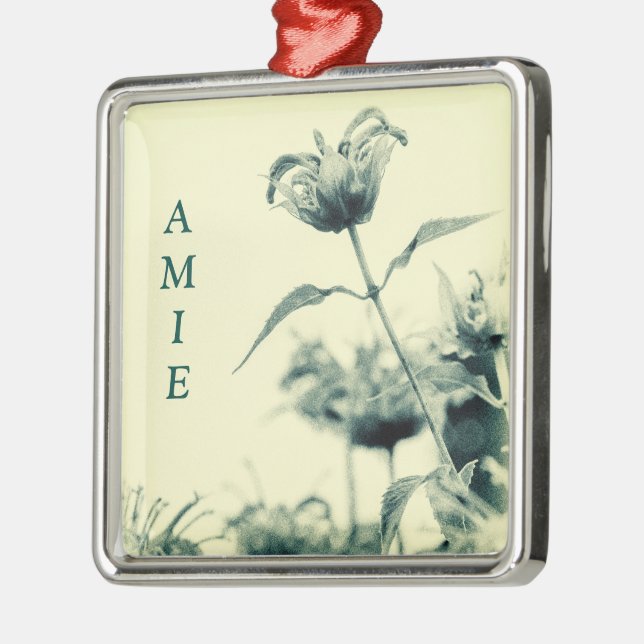 Monarda oder Bee Balm Ornament Aus Metall (Links)