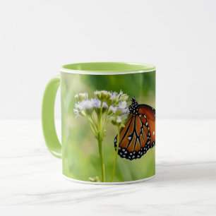 Monarque papillon Art Monarch Fleur sauvage Mug Cu