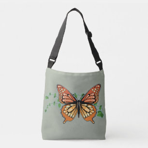 Monarque Papillon Rhinestone Sac fourre-tout corps