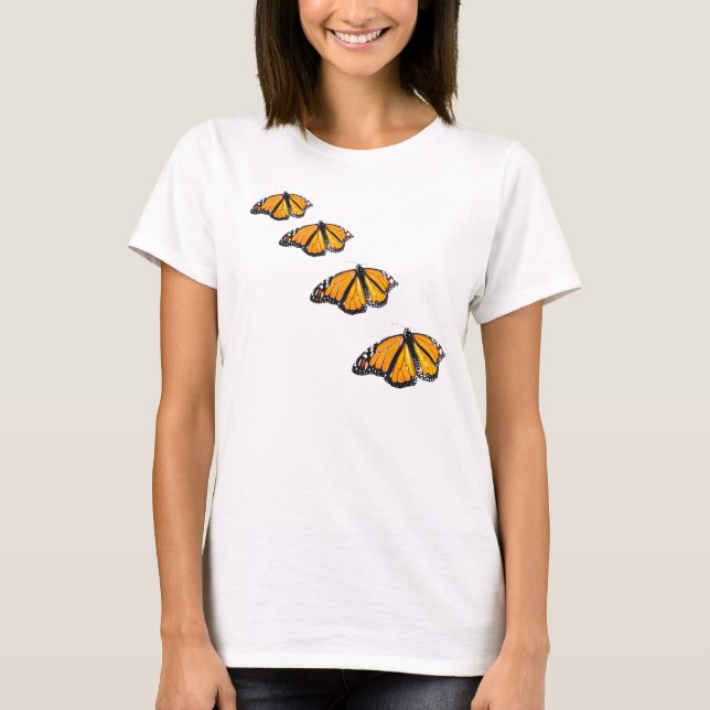 Monarques volant en T-shirt (Devant)