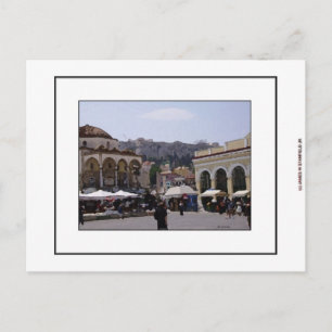 Monasteraki Square in Athens, Greece Postkarte