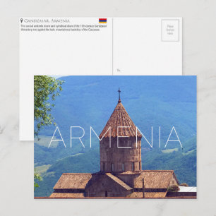 Monastère de Gandzasar, carte postale de voyage en