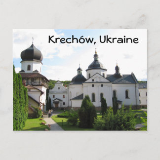Monastère orthodoxe à Krechow, Ukraine Carte posta