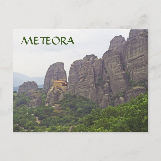 MONASTERIEN VON METEORA, GRIECHENLAND POSTKARTE (Vorderseite)