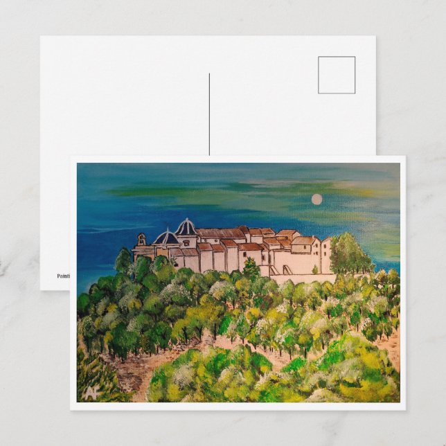 Monasterio de San Miguel Malerei von Alfred Fox Postkarte (Vorne/Hinten)