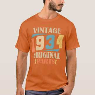 Monat 1934 1934 Geburtstagsgeschenk 90 Jahre alt B T-Shirt