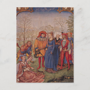 Monat April Postkarte