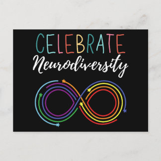 Monat der Aufklärung über Autismus Celebrate Neuro Ankündigungspostkarte