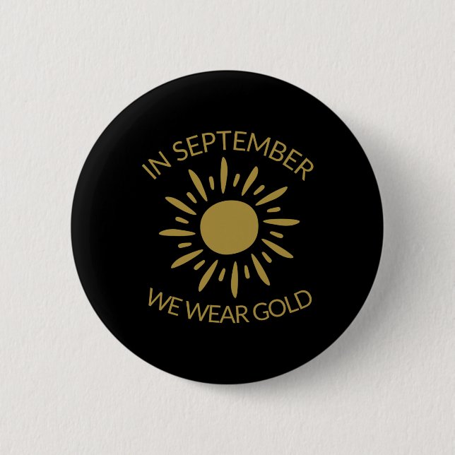 Monat der Aufklärung über Kinderkrebs im September Button (Vorderseite)