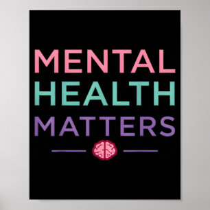 Monat der Aufklärung über psychische Gesundheit fü Poster