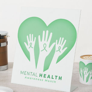 Monat der Aufklärung über psychische Gesundheit Sockelschild