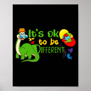 Monat der Autismus-Bewusstseinsbildung Es ist okay Poster