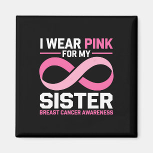 Monat der Brustkrebserkrankung Ich trage rosa für Magnet