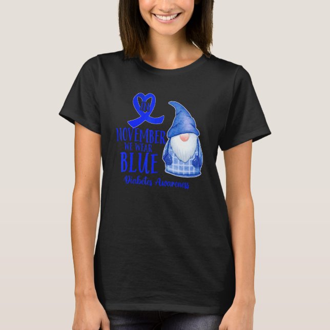 Monat der Diabetes-Bewusstseinsbildung im November T-Shirt (Vorderseite)