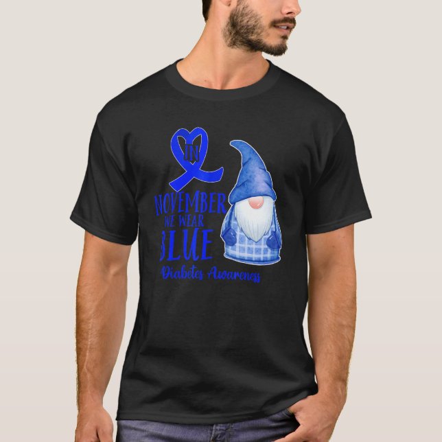 Monat der Diabetes-Bewusstseinsbildung im November T-Shirt (Vorderseite)