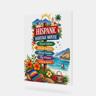 Monat der hispanischen Kultur an der Küste Acrylschild