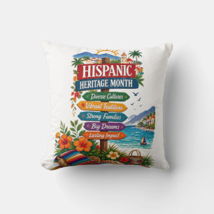 Monat der hispanischen Kultur an der Küste Kissen