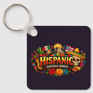 Monat der hispanischen Kulturfeier Schlüsselanhänger
