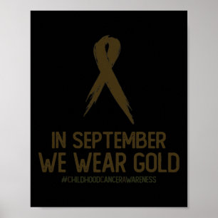 Monat der Kindheit Krebs Bewusstsein Monat im Sept Poster