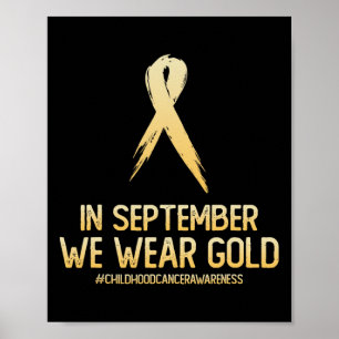Monat der Kindheit Krebs Bewusstsein Monat im Sept Poster