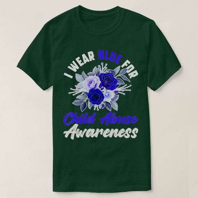Monat der Prävention von Kindesmissbrauch T-Shirt (Design vorne)