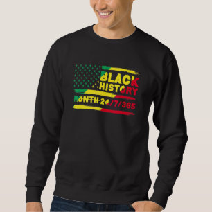 Monat der schwarzen Geschichte 247365 Afroamerikan Sweatshirt