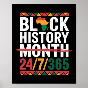 Monat der schwarzen Geschichte 247365 Melanin Stol Poster