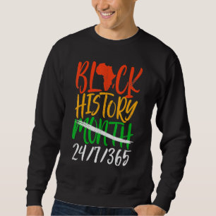 Monat der schwarzen Geschichte 247 Afroamerikaner  Sweatshirt