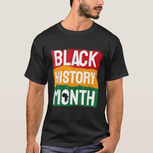 Monat der Schwarzen Geschichte. Afrikanische Feier T-Shirt (Vorderseite)