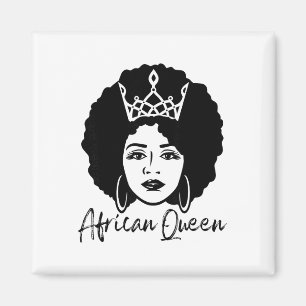 Monat der schwarzen Geschichte Afrikanische Königi Magnet