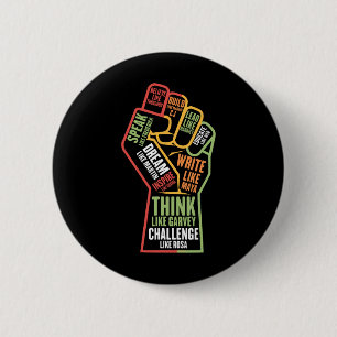 Monat der schwarzen Geschichte Afro Afroamerikaner Button