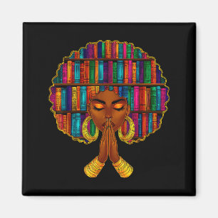 Monat der Schwarzen Geschichte Afro-Buchillustrati Magnet