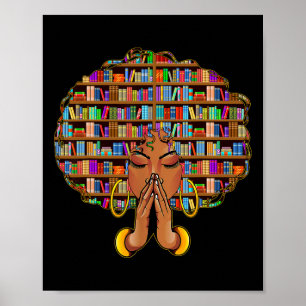Monat der schwarzen Geschichte Afro Frauen Mädchen Poster