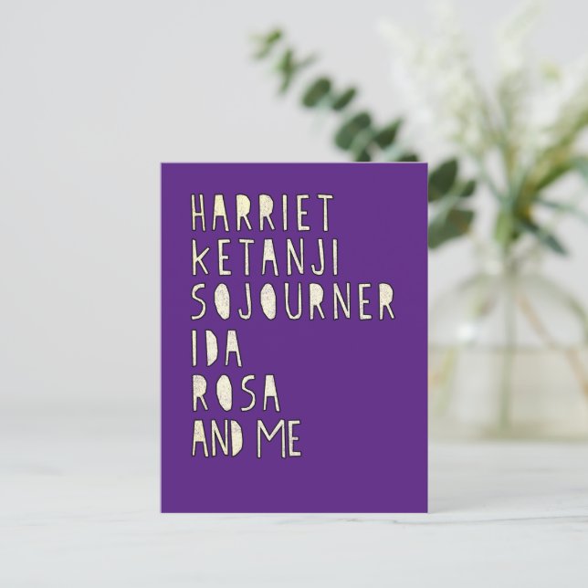 Monat der Schwarzen Geschichte, berühmte schwarze  Postkarte (Stehend Vorderseite)