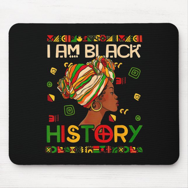 Monat der Schwarzen Geschichte Bin Schwarze Geschi Mousepad (Vorne)