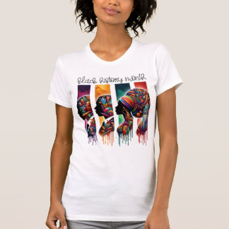 Monat der schwarzen Geschichte Frauen Afrikanische T-Shirt