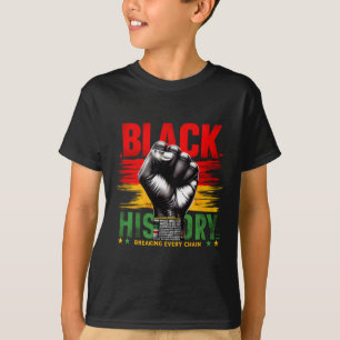 Monat der schwarzen Geschichte Frauen Männer brech T-Shirt